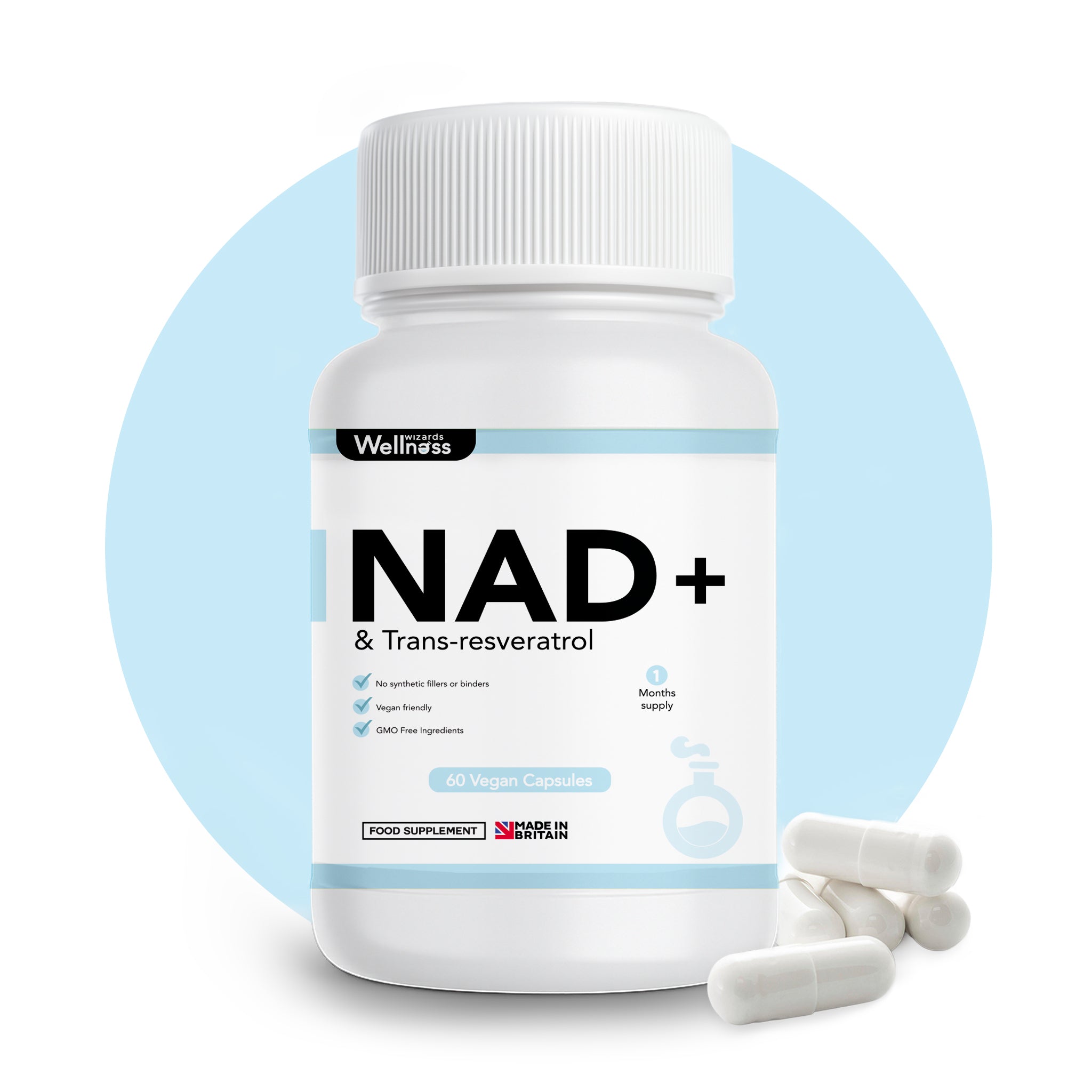 NAD+ and Trans-resveratrol